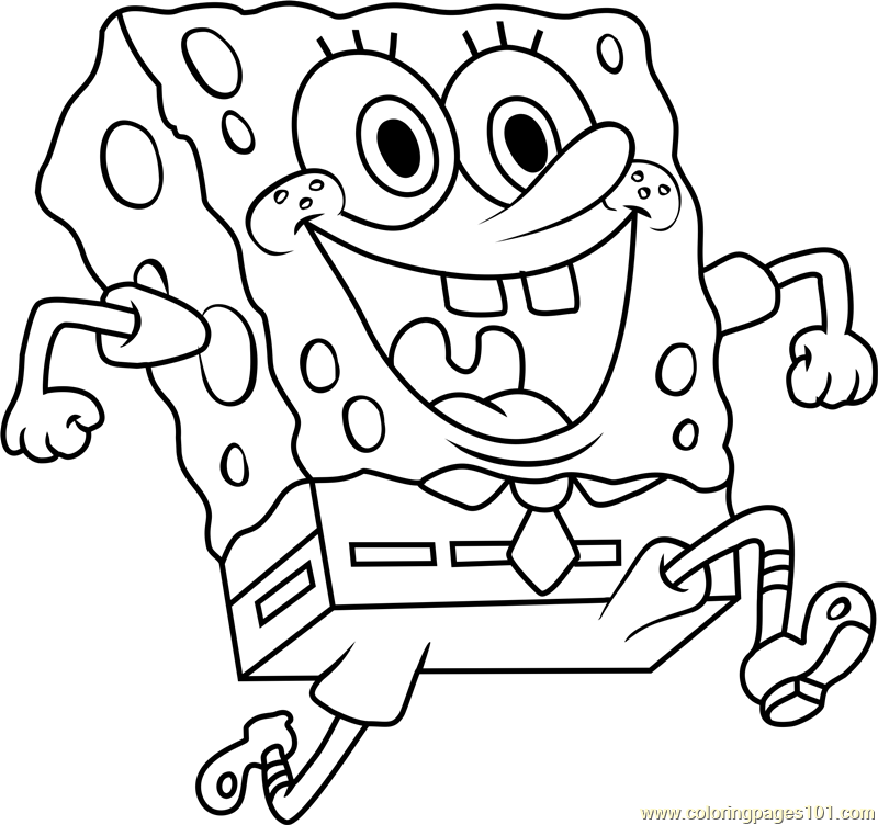 Download SpongeBob Coloring Page for Kids - Free SpongeBob ...