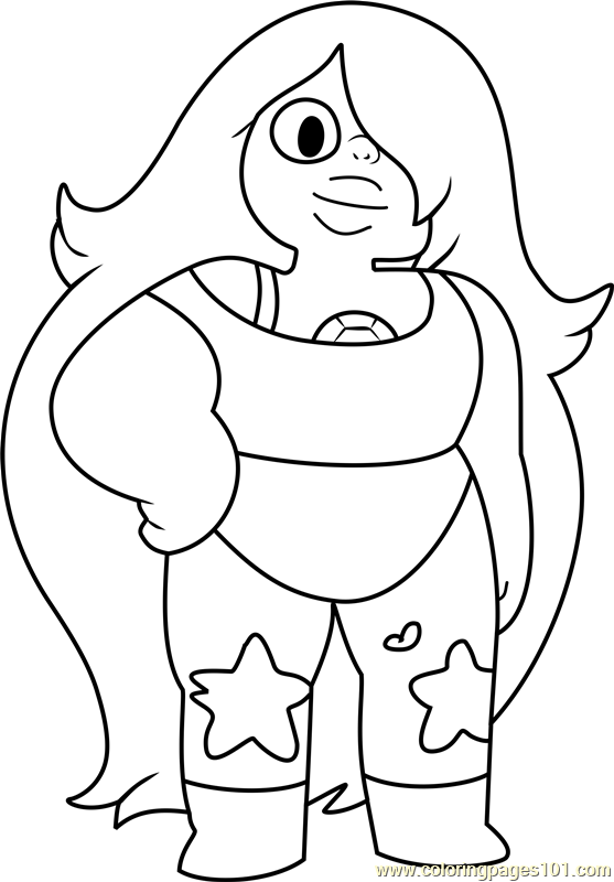 Download Amethyst Steven Universe Coloring Page for Kids - Free Steven Universe Printable Coloring Pages ...