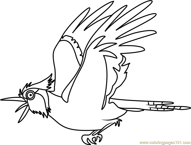 Bluejay Stoked Coloring Page for Kids - Free Stoked Printable Coloring