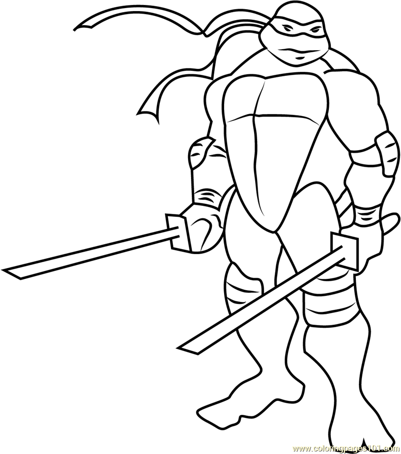 leo coloring page for kids free teenage mutant ninja turtles