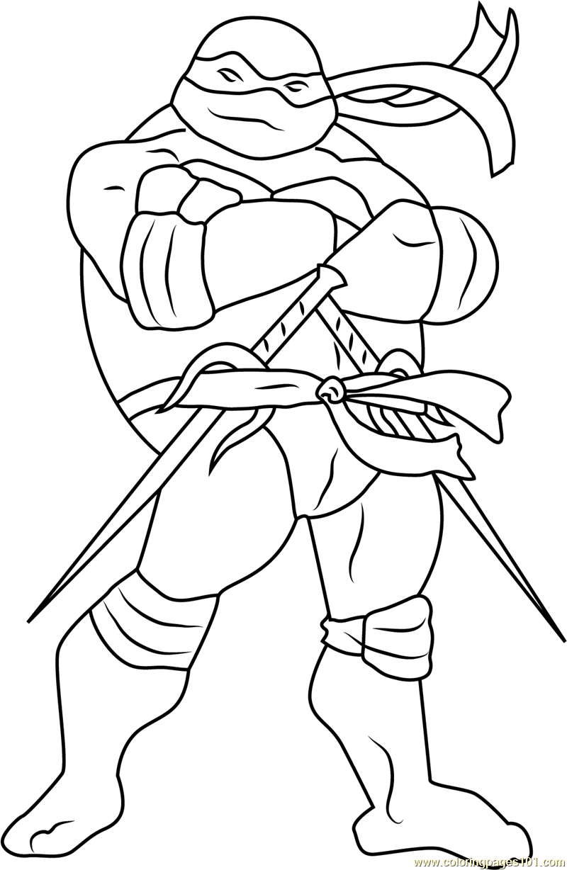 raphael ninja turtle face coloring page