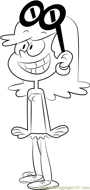 Leni Loud Coloring Page for Kids - Free The Loud House Printable
