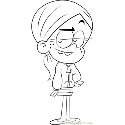 Lincoln Loud Coloring Page for Kids - Free The Loud House Printable ...