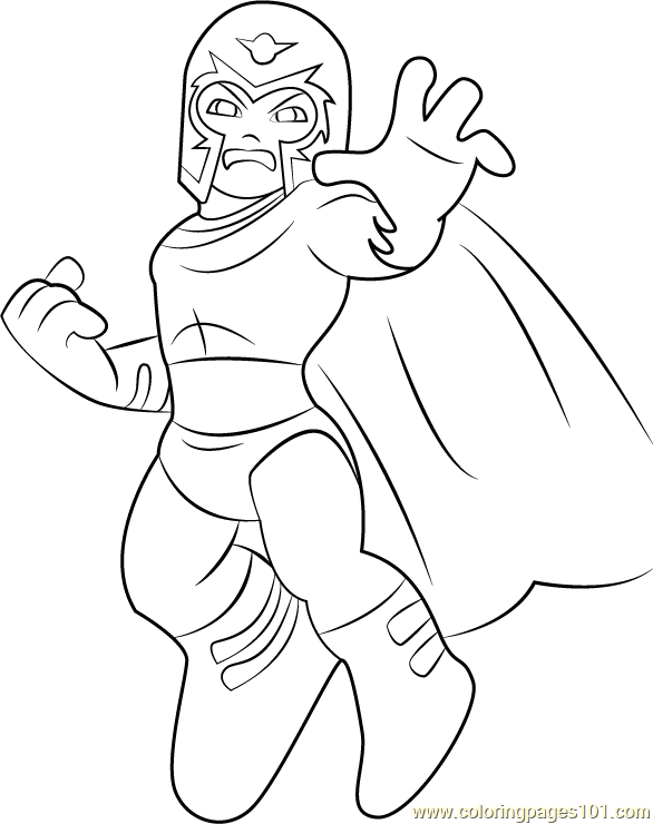 Magneto Coloring Page for Kids - Free The Super Hero Squad Show