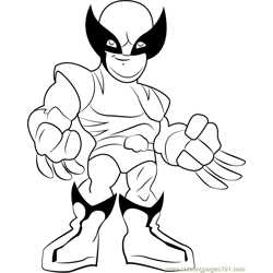 super hero squad characters coloring pages