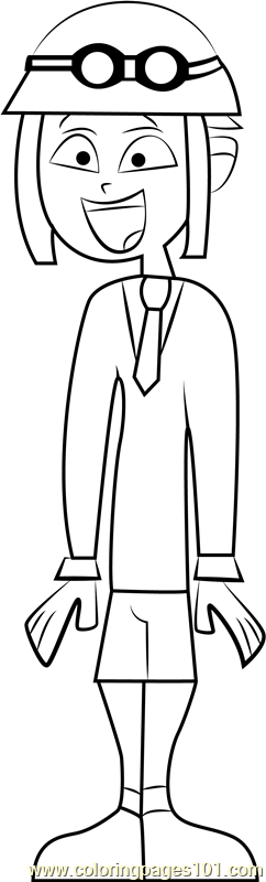 Rodney Coloring Page for Kids - Free Total Drama Island Printable