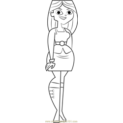 Zoey Coloring Page for Kids - Free Total Drama Island Printable ...