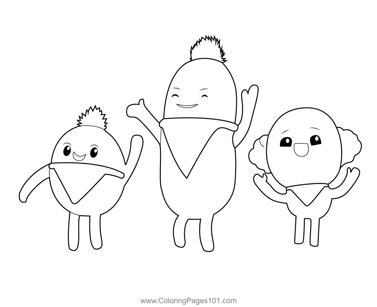 Grizmos True and the Rainbow Kingdom Coloring Page for Kids - Free True