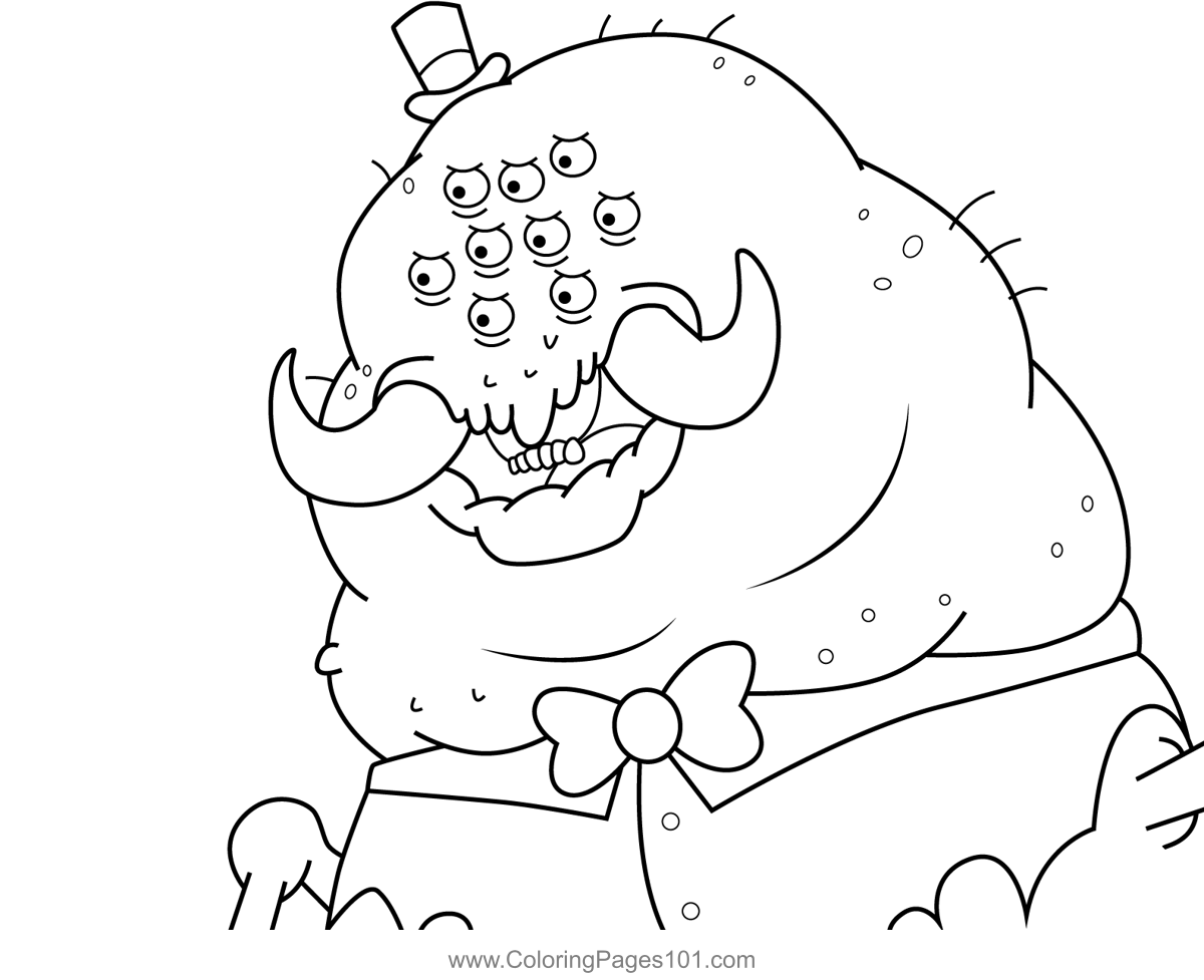 Wallace T. Germbug Uncle Grandpa Coloring Page for Kids - Free Uncle ...