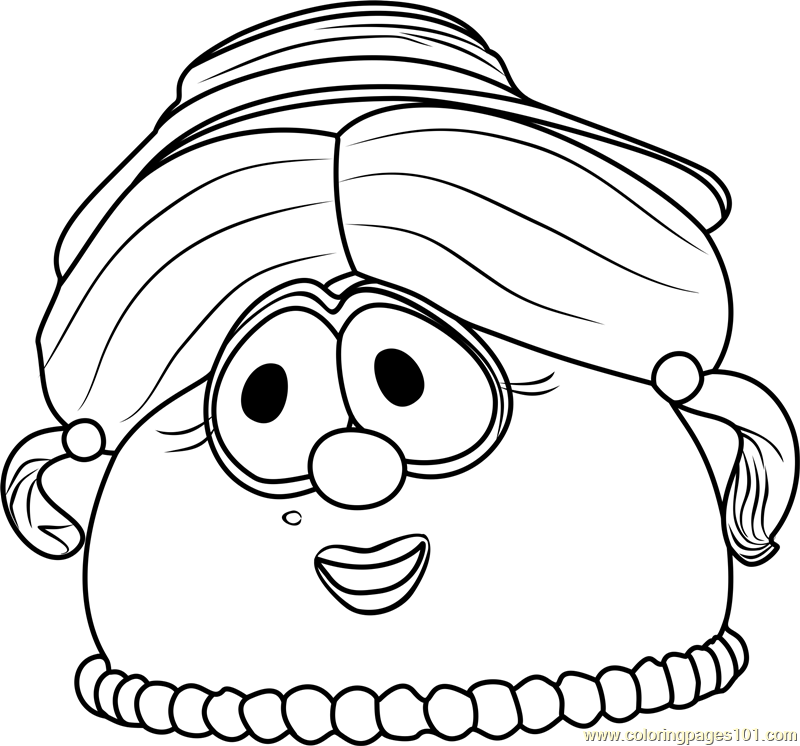 Madame Blueberry Coloring Page for Kids - Free VeggieTales Printable