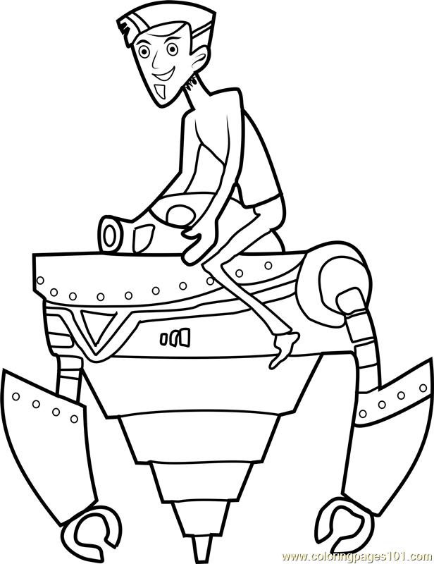 zachbots coloring page for kids free wild kratts printable coloring pages online for kids coloringpages101 com coloring pages for kids