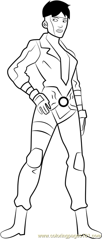 Rocket Coloring Page for Kids - Free Young Justice Printable Coloring ...