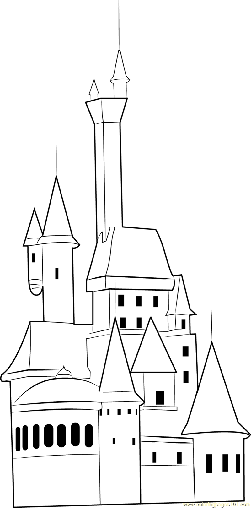 Neuschwanstein Castle Coloring Page Free Printable Coloring Pages | My ...