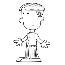 Artur Pashkov Big Nate Free Coloring Page for Kids