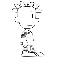 Nate Wright Big Nate Free Coloring Page for Kids