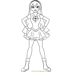 Poison Ivy Coloring Page for Kids - Free DC Super Hero Girls Printable