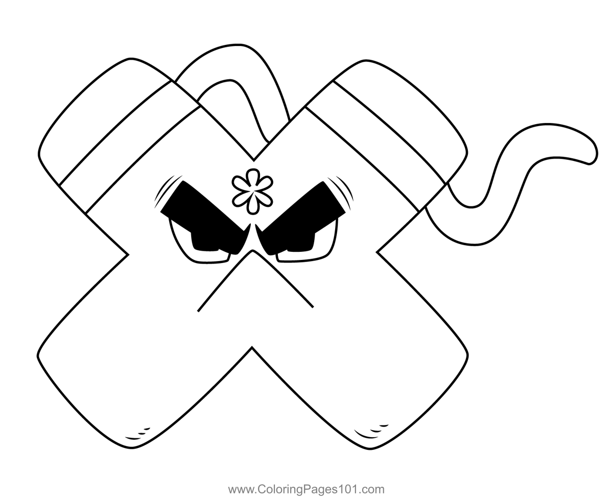 x coloring pages