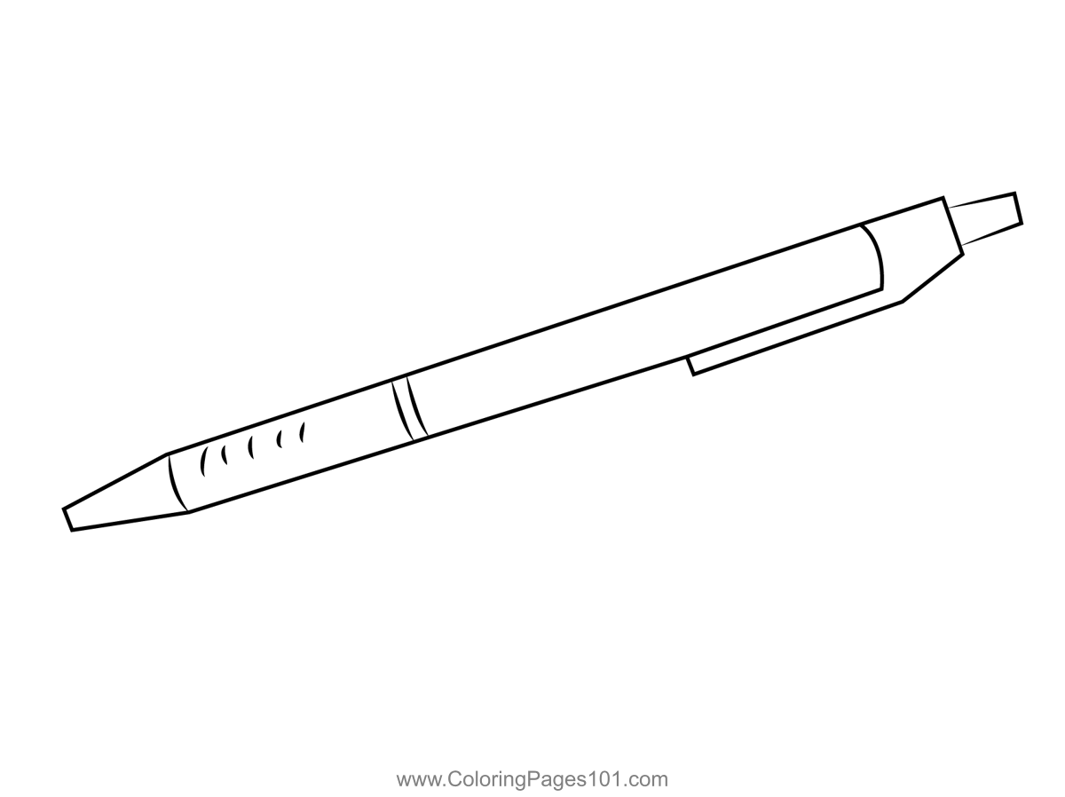 Pen Coloring Pages 