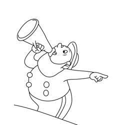 Mr. Noah Noddy and Tessie Bear Free Coloring Page for Kids