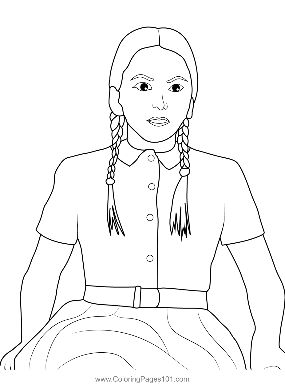 Alice Creel Stranger Things Coloring Page for Kids - Free Stranger ...