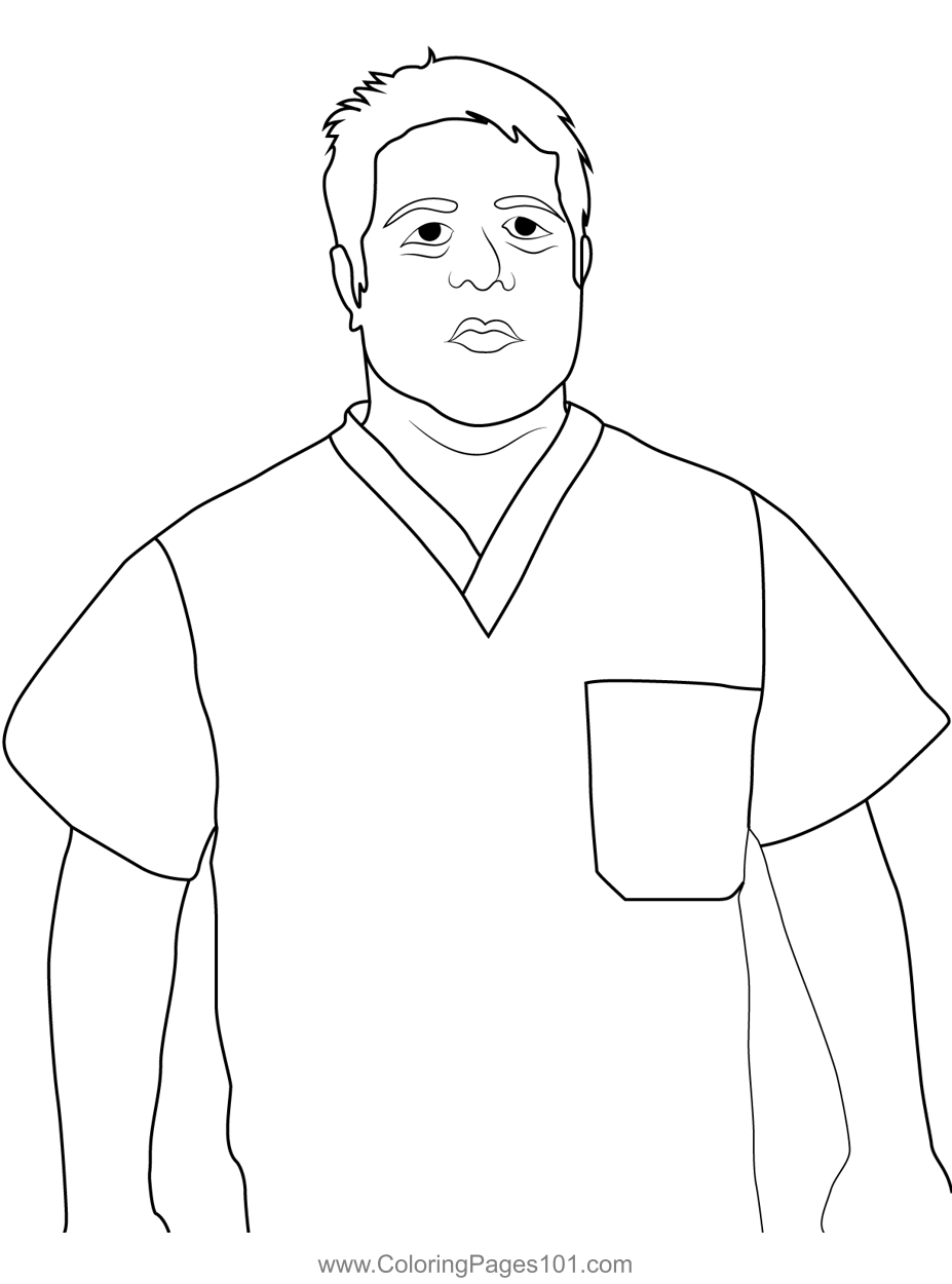 Bob Newby Stranger Things Coloring Page For Kids - Free Stranger Things 