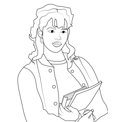 Ms. Kelley Stranger Things Coloring Page for Kids - Free Stranger ...