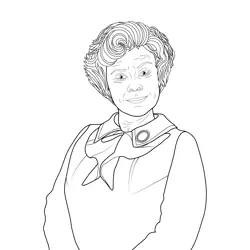 Dolores Umbridge Harry Potter Coloring Page for Kids - Free Harry ...