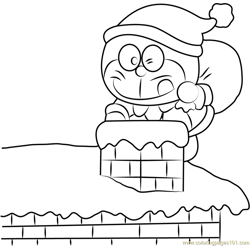 Santa Cat Coloring Page For Kids Free Christmas Animals Printable Coloring Pages Online For Kids Coloringpages101 Com Coloring Pages For Kids