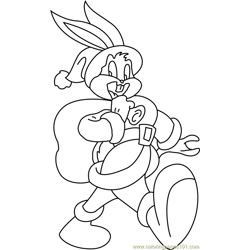 bugs bunny christmas coloring pages