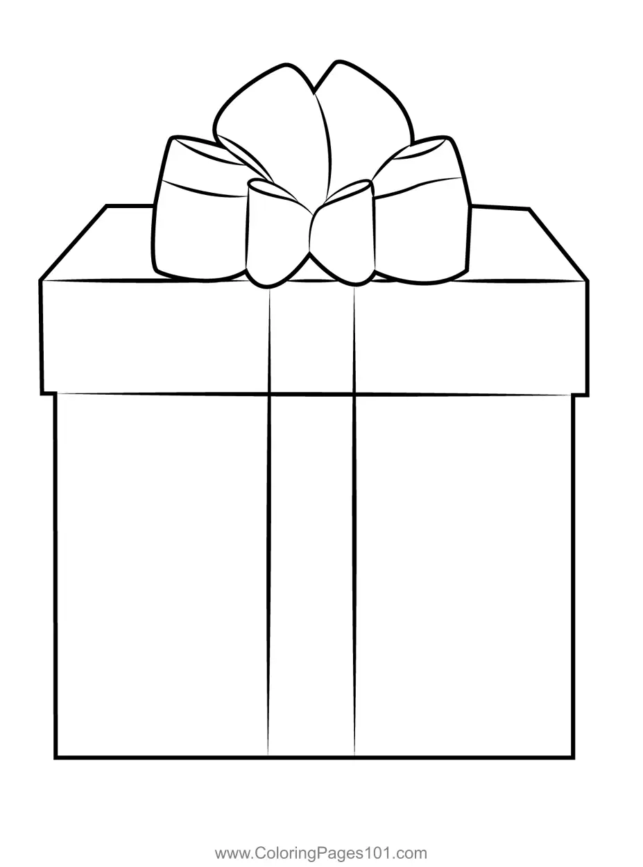 Christmas Gift Coloring Page For Kids Free Christmas Gifts Printable Coloring Pages Online For