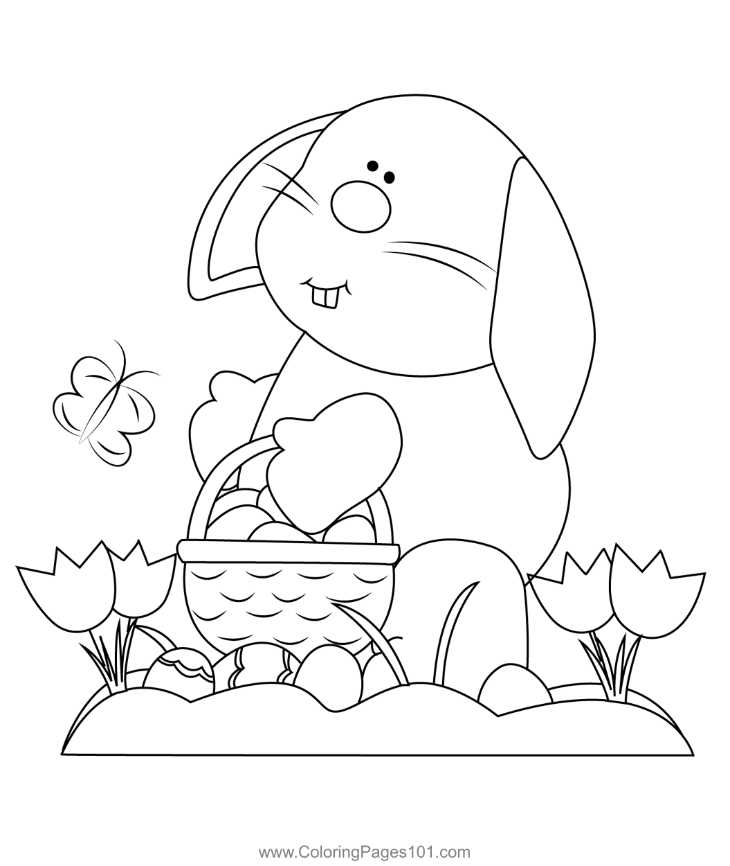 free easter or spring coloring pages