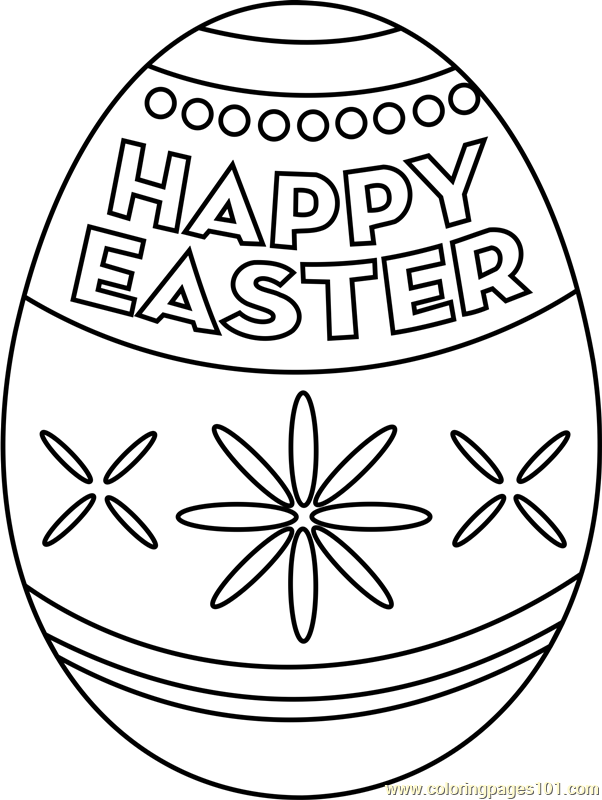 Free Coloring Pages Of Easter Eggs