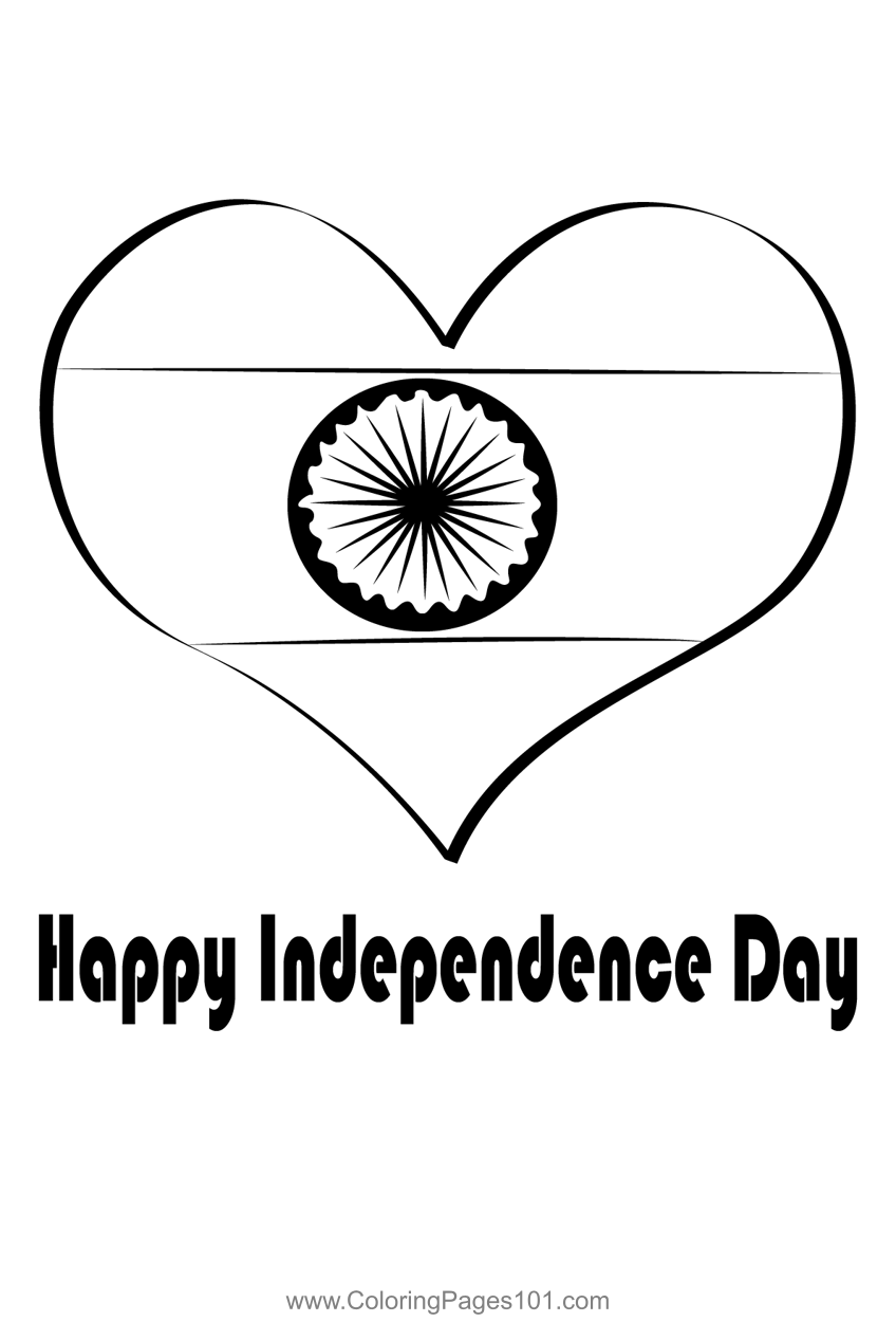 india flag coloring pages