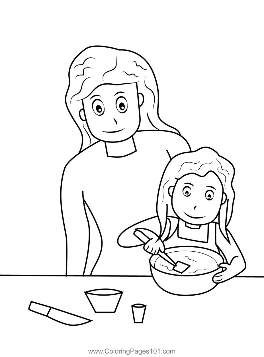 Online coloring pages Coloring page Kitchen Kitchen, Coloring pages for kids .