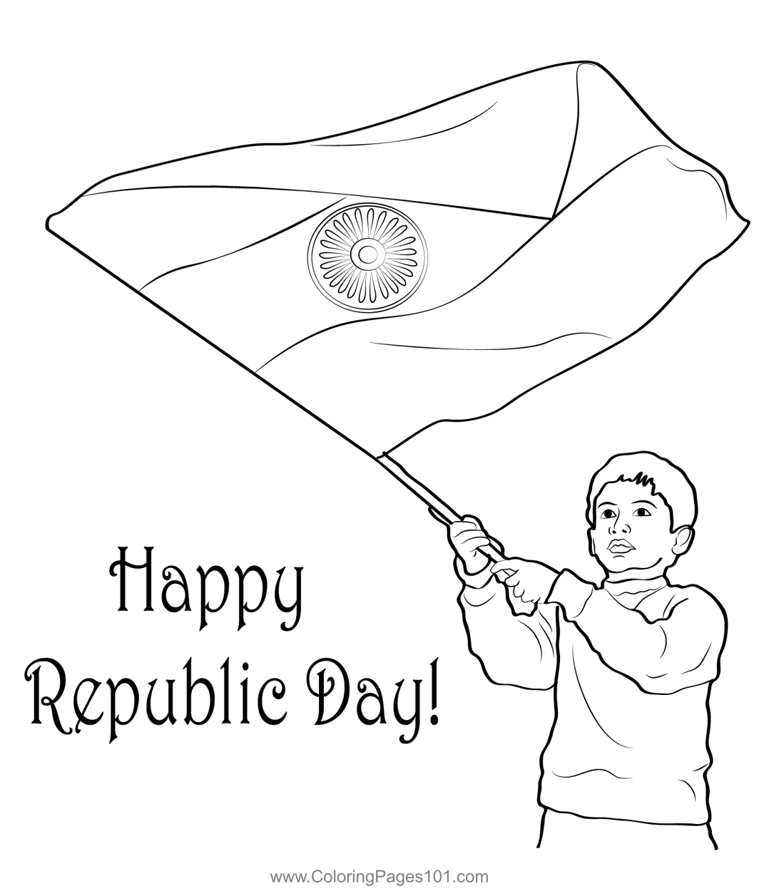 Republic Day Painting by Mrugakshi Shailesh Pedgaonkar