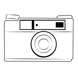 Digital Old Camera Coloring Page for Kids - Free Cameras Printable ...