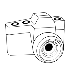 Camera In Hand Coloring Page for Kids - Free Cameras Printable Coloring ...