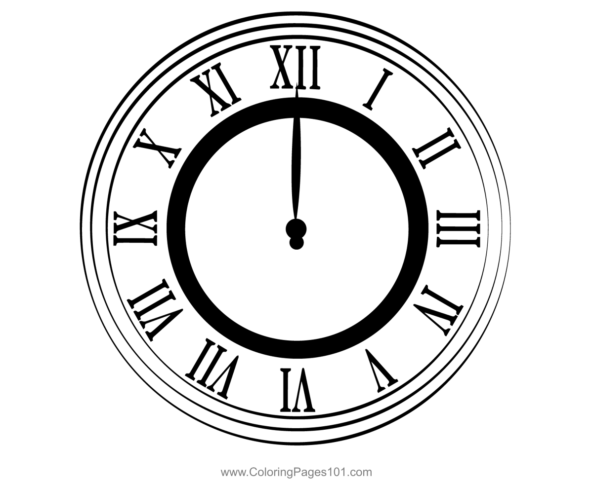 Coco Clock Coloring Pages