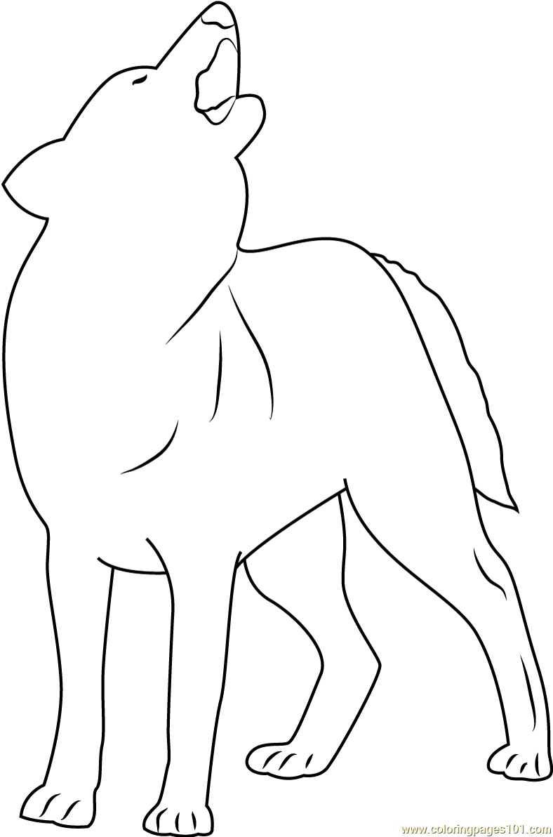 Indian Wolf Coloring Page for Kids - Free Wolf Printable Coloring Pages