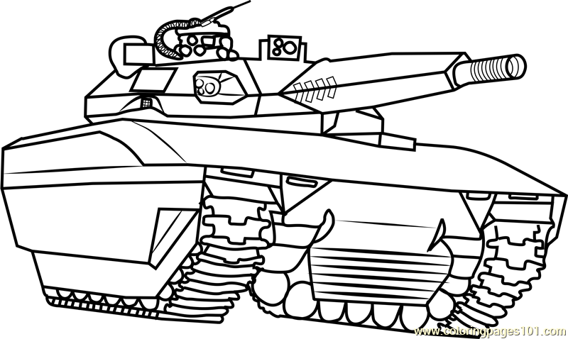 Free Coloring Pages Military Vehicles