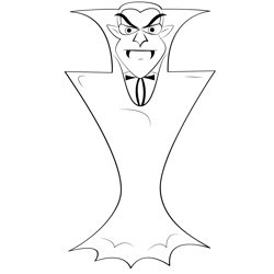 Dracula 4 Coloring Page for Kids - Free Draculas Printable Coloring ...