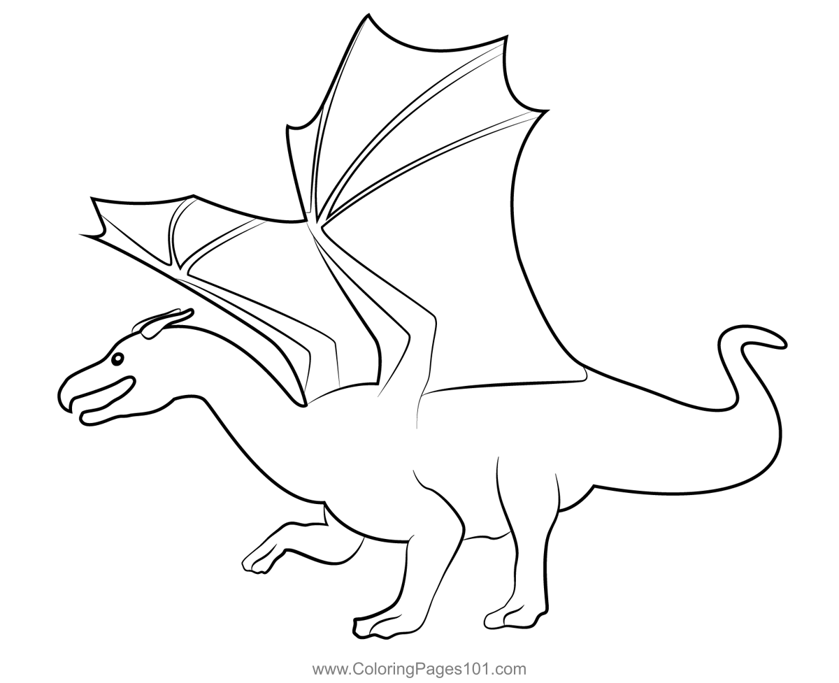 Dragon 1 Coloring Page For Kids - Free Dragons Printable Coloring Pages 