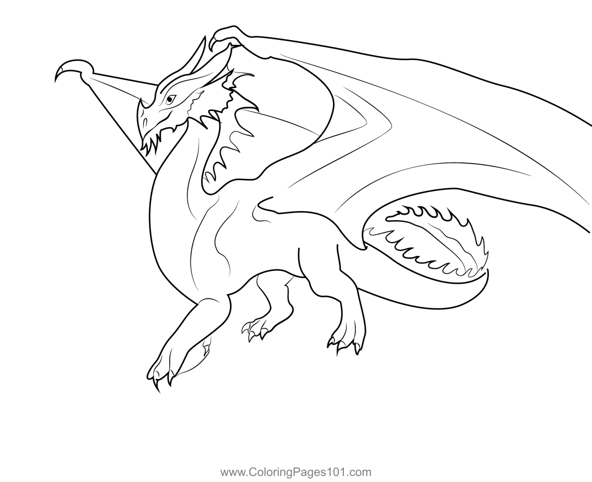 Dragon 7 Coloring Page for Kids - Free Dragons Printable Coloring Pages ...