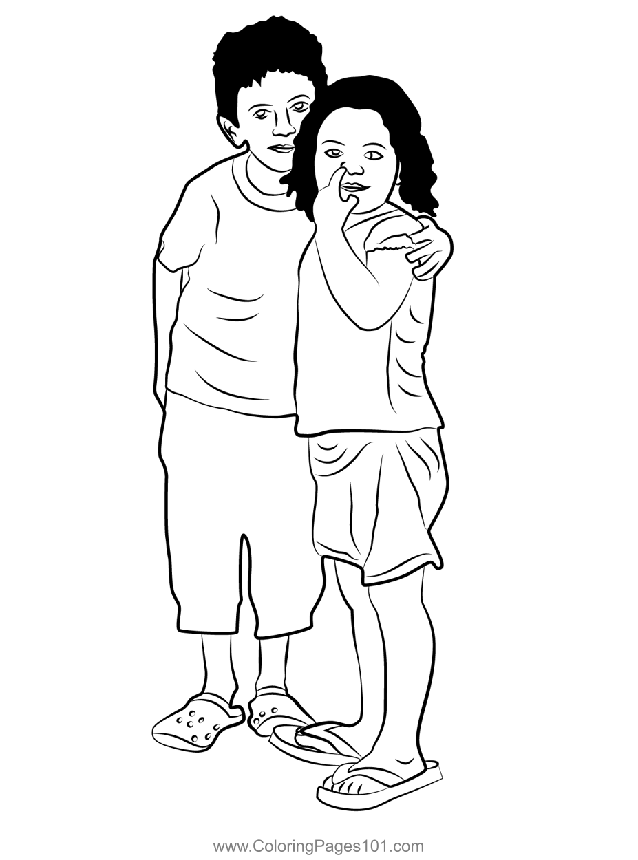 BFF Coloring Page for Kids - Free Girls Printable Coloring Pages Online ...