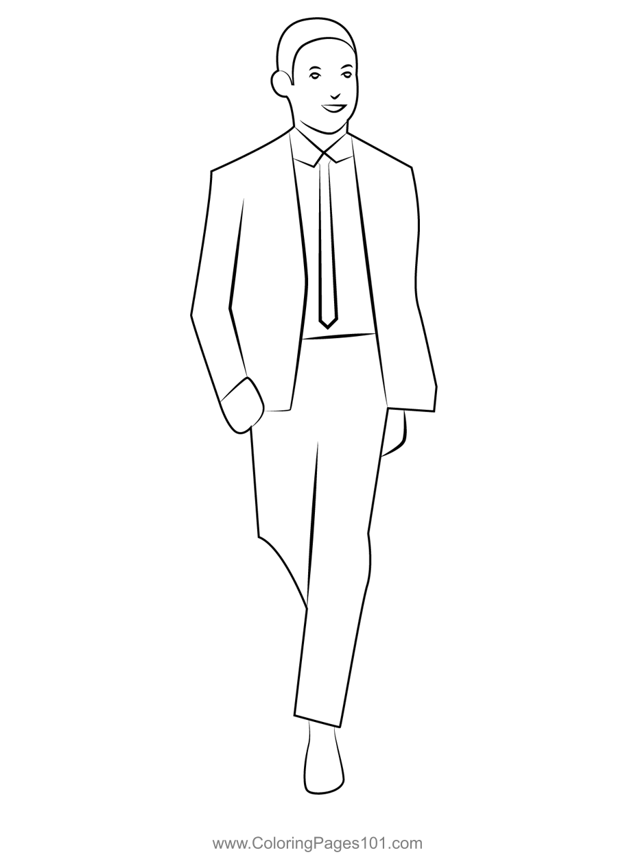 model coloring pages