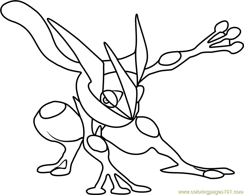 Download Greninja Pokemon Coloring Page For Kids Free Pokemon Printable Coloring Pages Online For Kids Coloringpages101 Com Coloring Pages For Kids