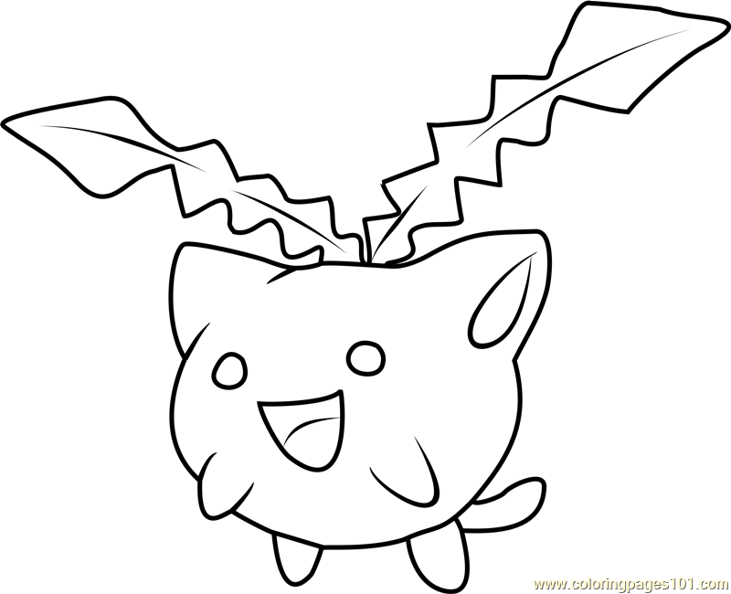 Hoppip Pokemon Coloring Page for Kids - Free Pokemon Printable Coloring ...