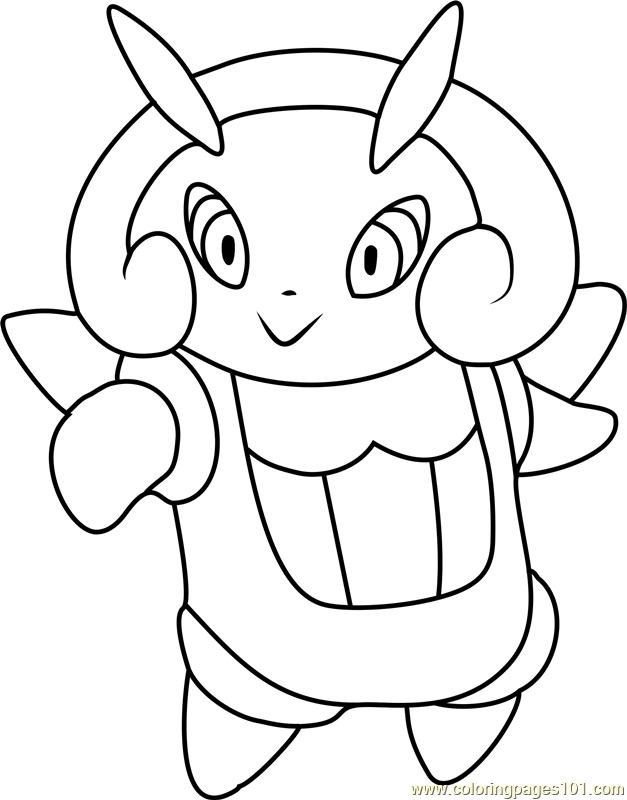 Illumise Pokemon Coloring Page - Free Pokémon Coloring Pages ...