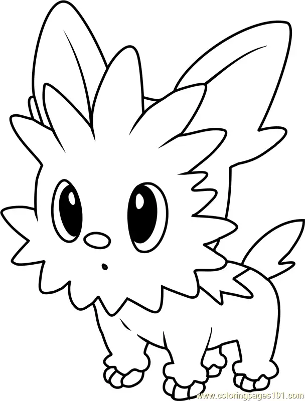 Lillipup Pokemon Coloring Page for Kids - Free Pokemon Printable ...