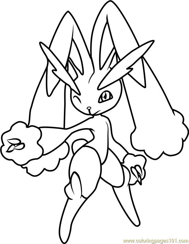 lopunny coloring pages